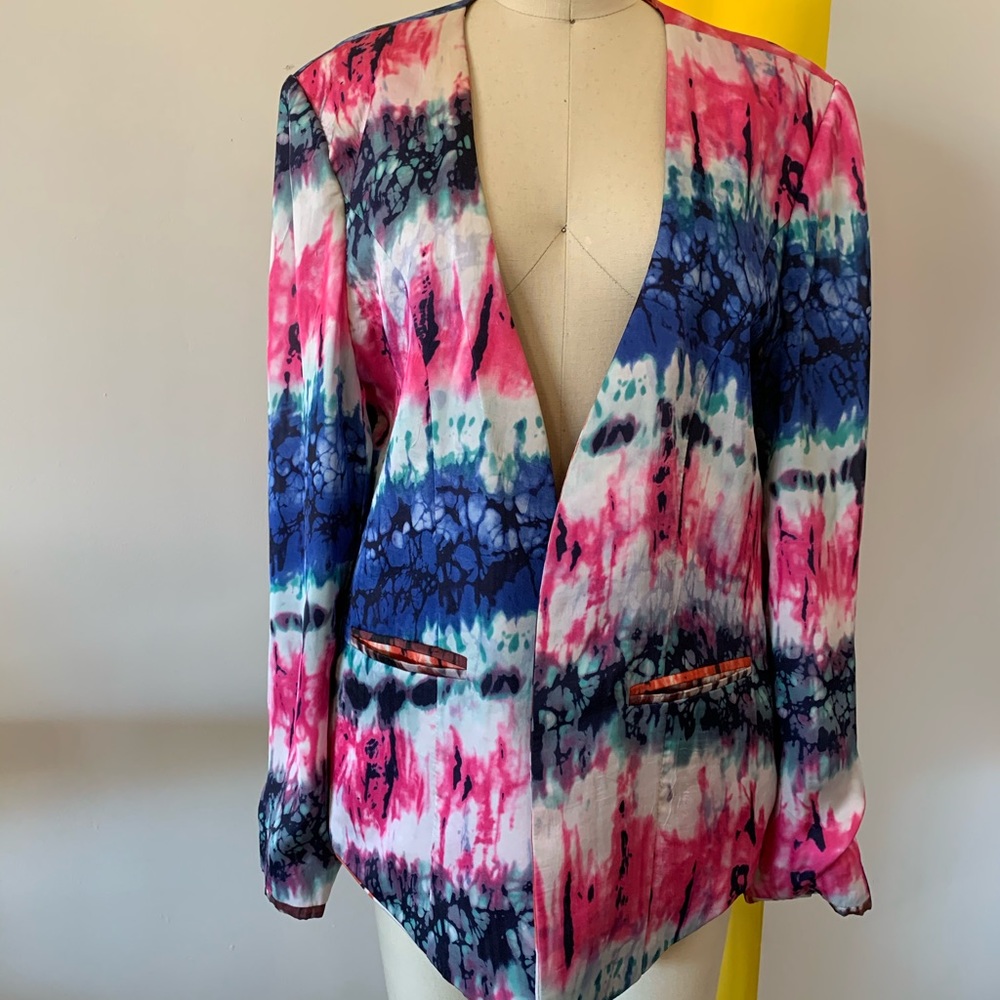 TIE DYE reversible silk blazer